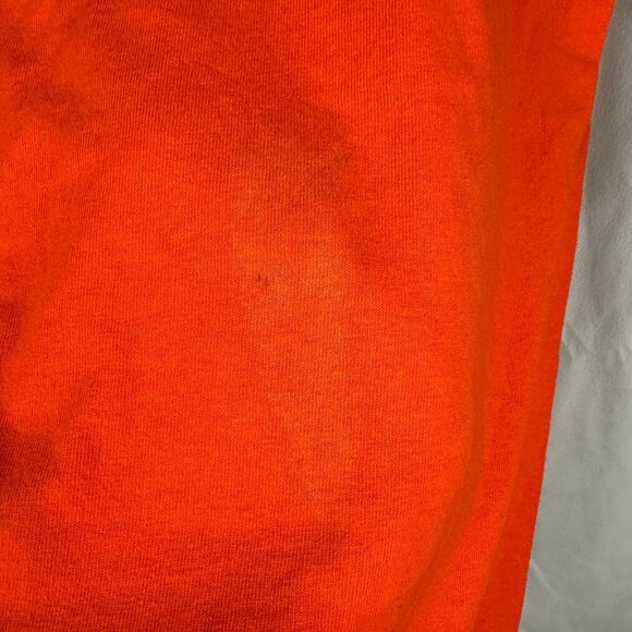 Yazbek XL Orange Cozumel T-Shirt With Embroidered Fish Design 100% Cotton - Picture 2 of 7